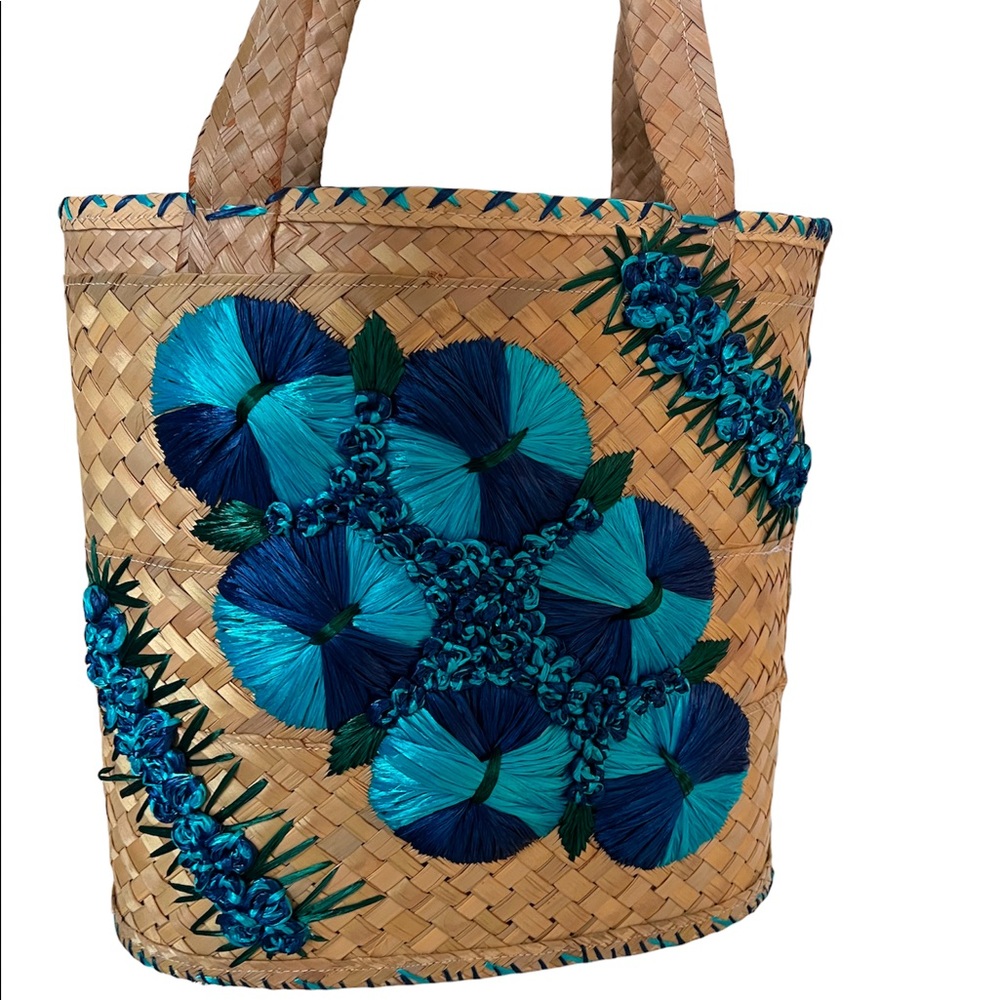 Vintage Straw Bag - Picture 4 of 7